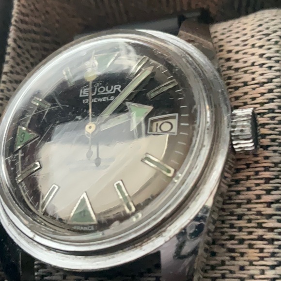 Vintage Le Jour Men’s Dive Watch 17 Jewel Swiss automatic - Picture 6 of 6